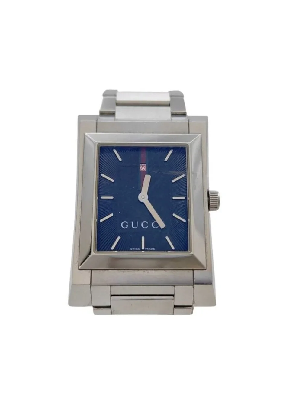 Gucci Watch Blue Silver Stainless Steel